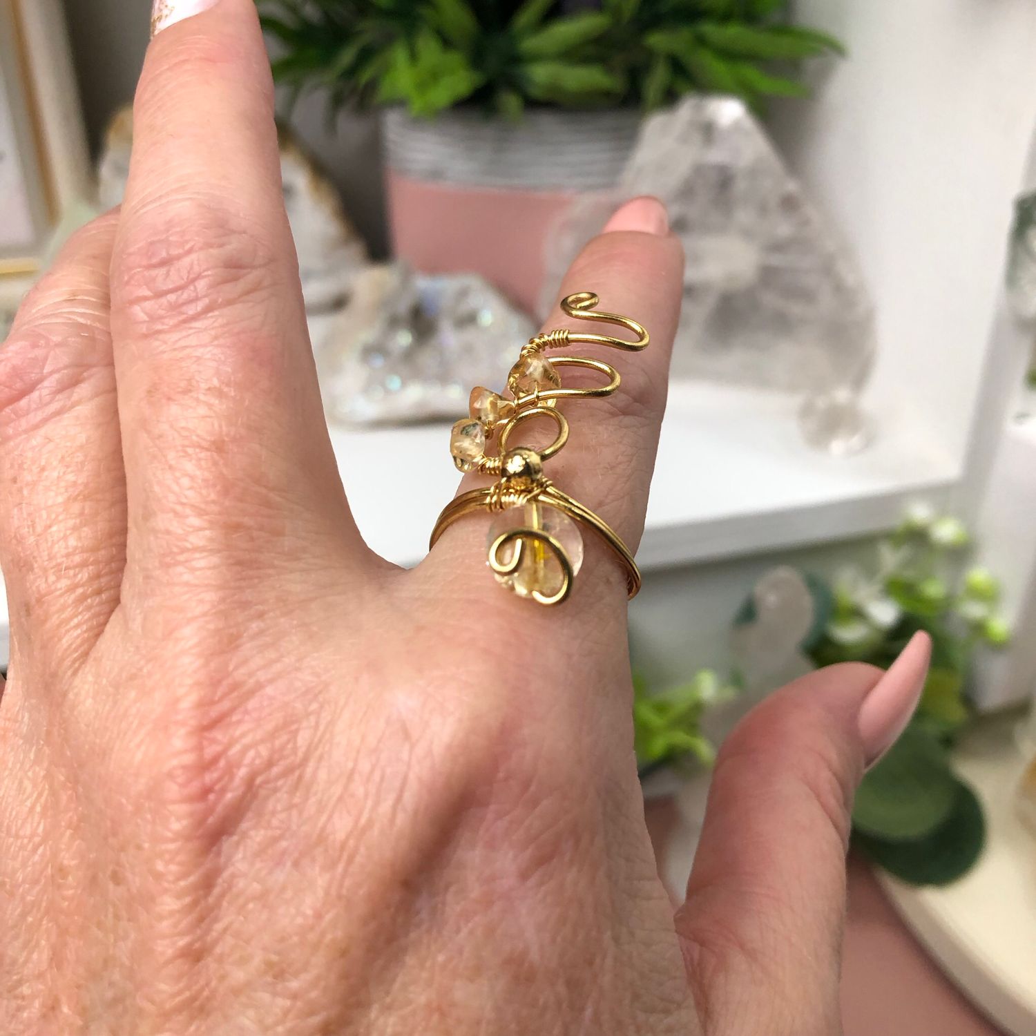 CITRINE - Adjustable Ring