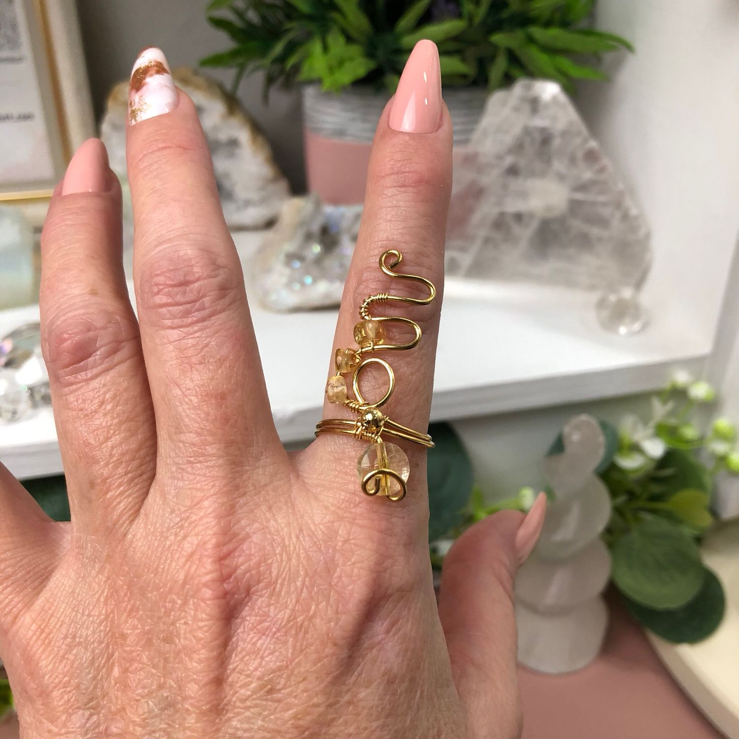 CITRINE - Adjustable Ring