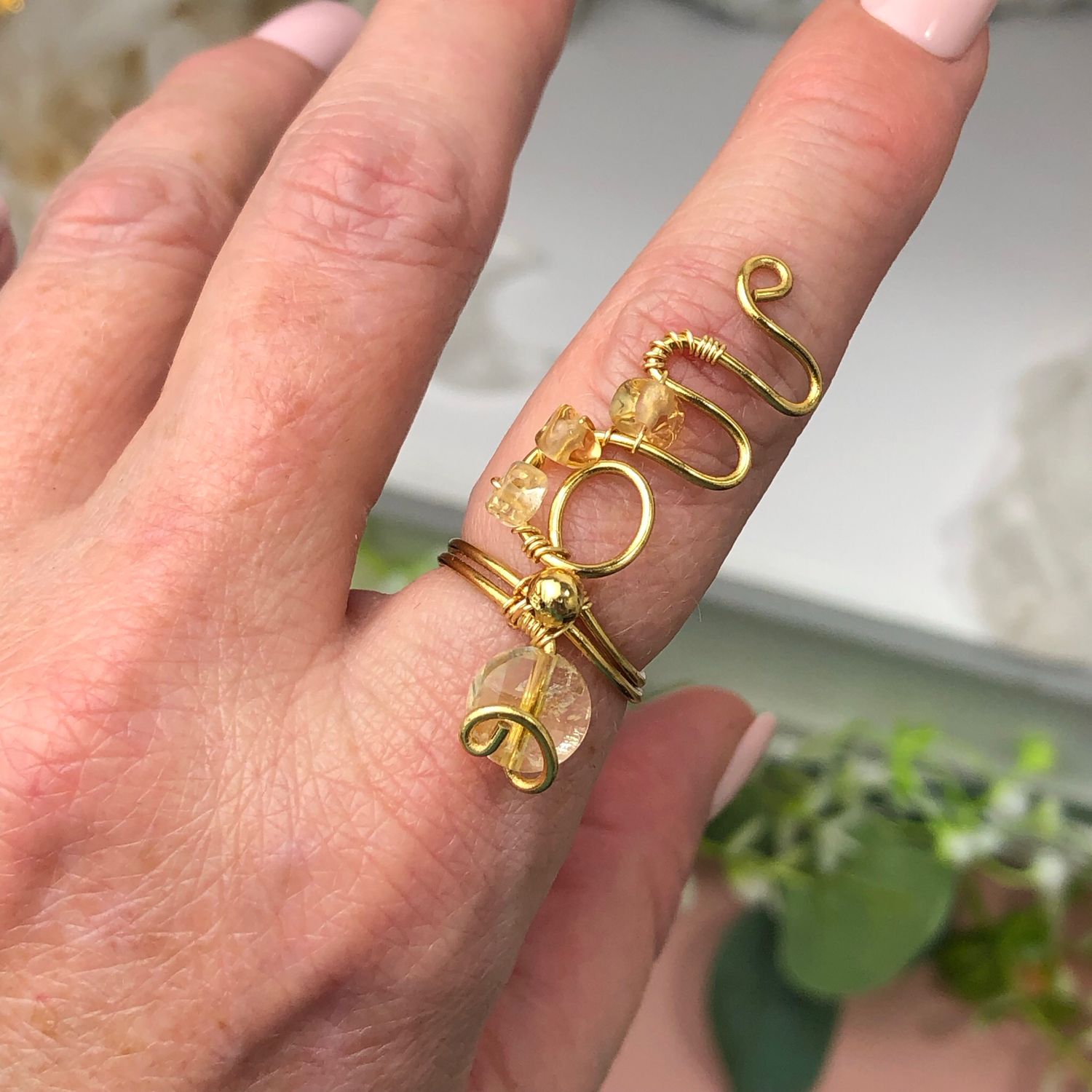 CITRINE - Adjustable Ring