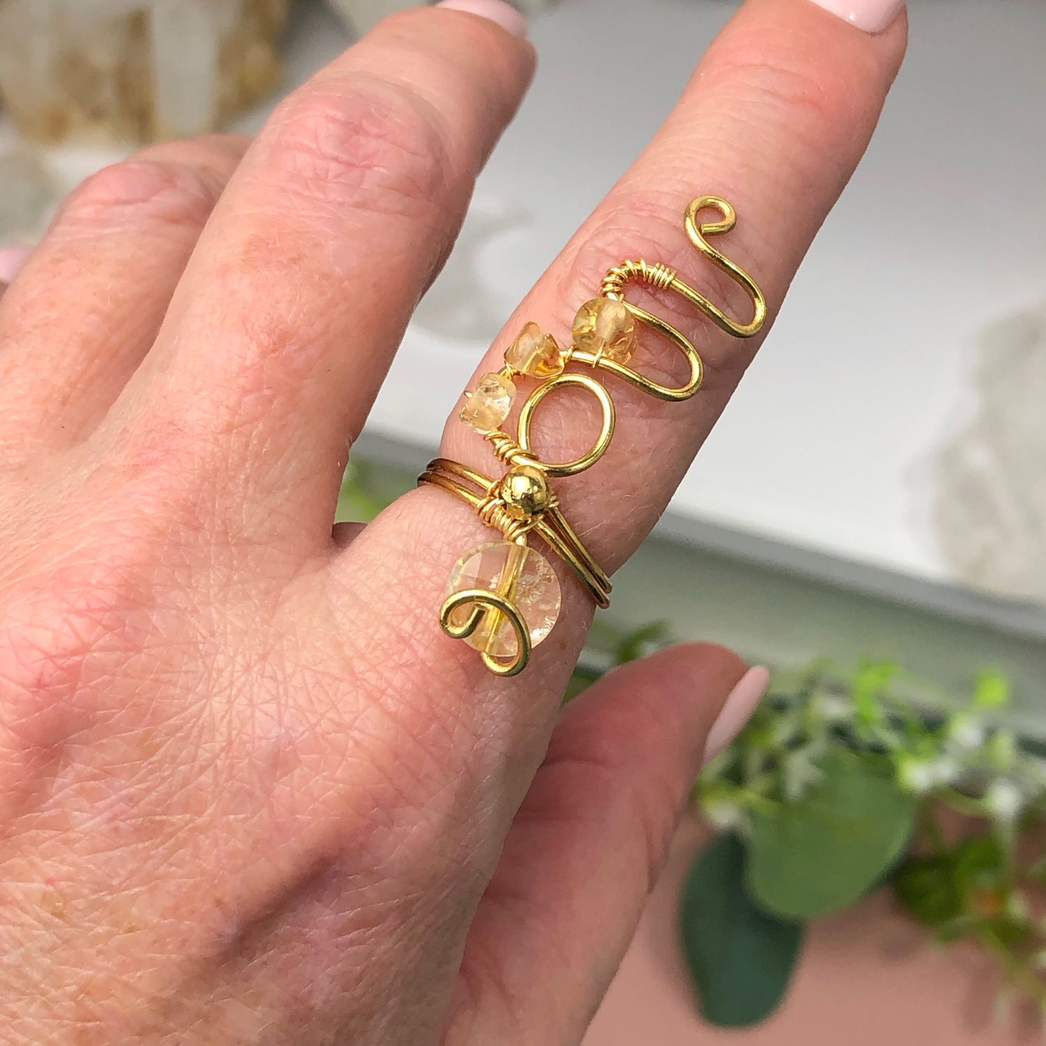 CITRINE - Adjustable Ring