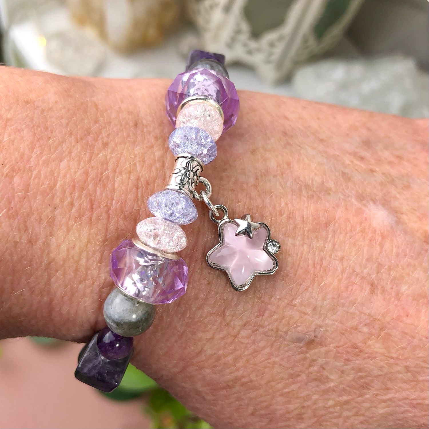 THIRD EYE ACTIVATOR - Crystal Therapy Bracelet - Stretch 7.5”