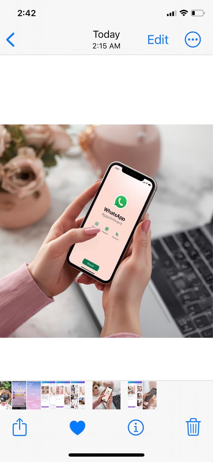 Private Virtual Shopping Appointment – via WhatsApp video