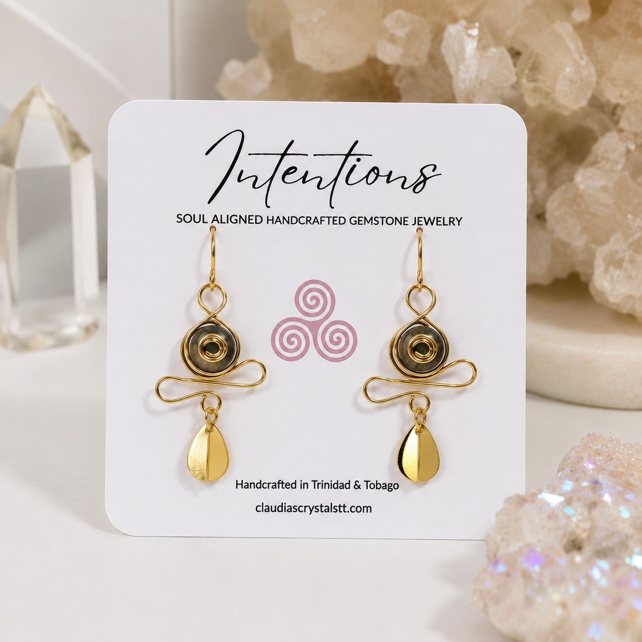 Kashgar Garnet Earrings - Goddess Collection