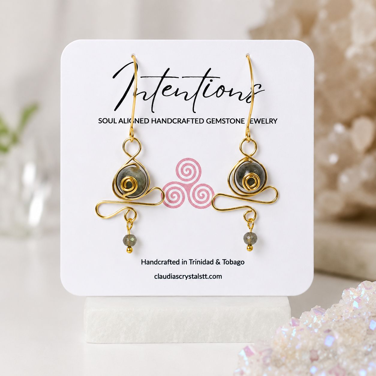 Labradorite Earrings - Goddess Collection