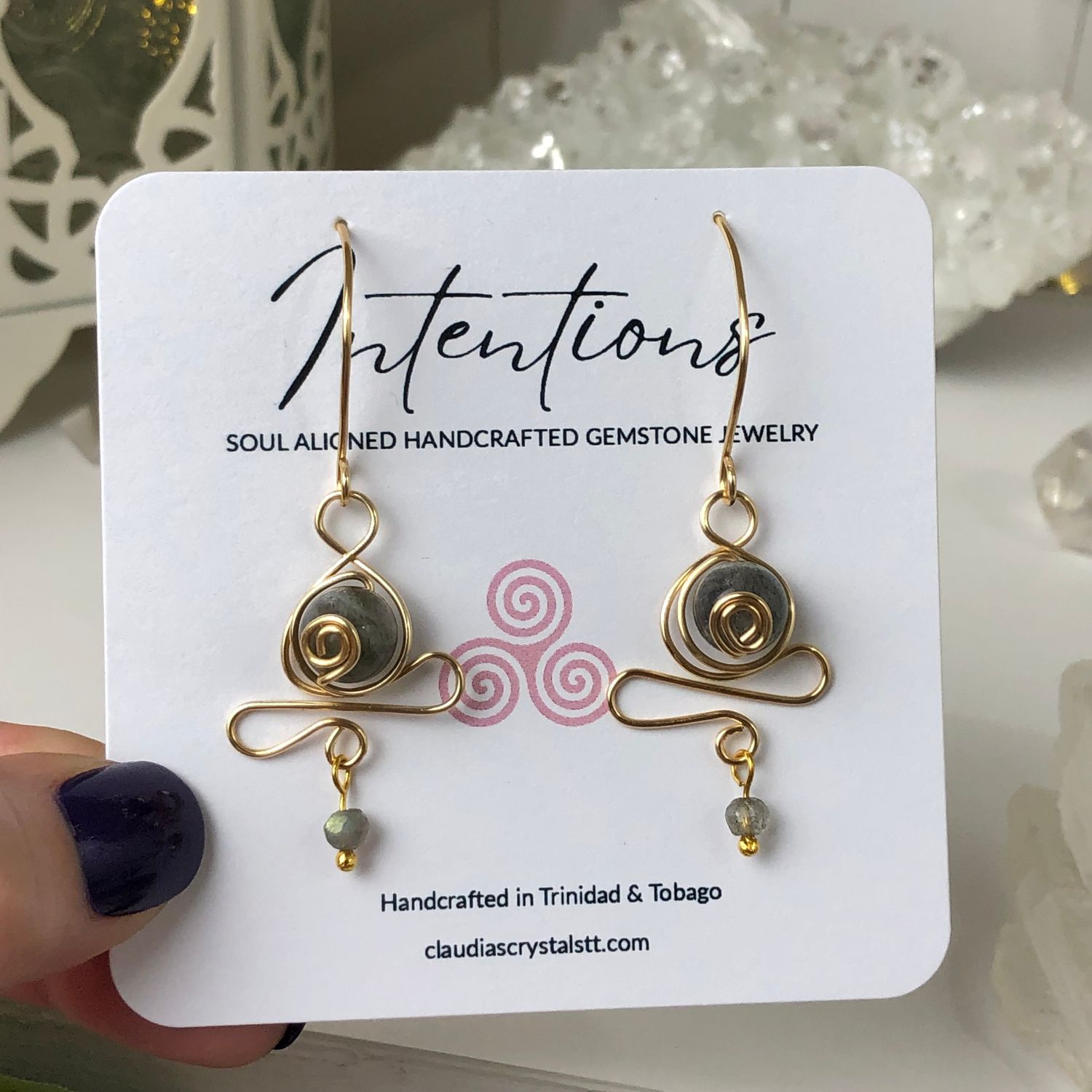 Labradorite Earrings - Goddess Collection
