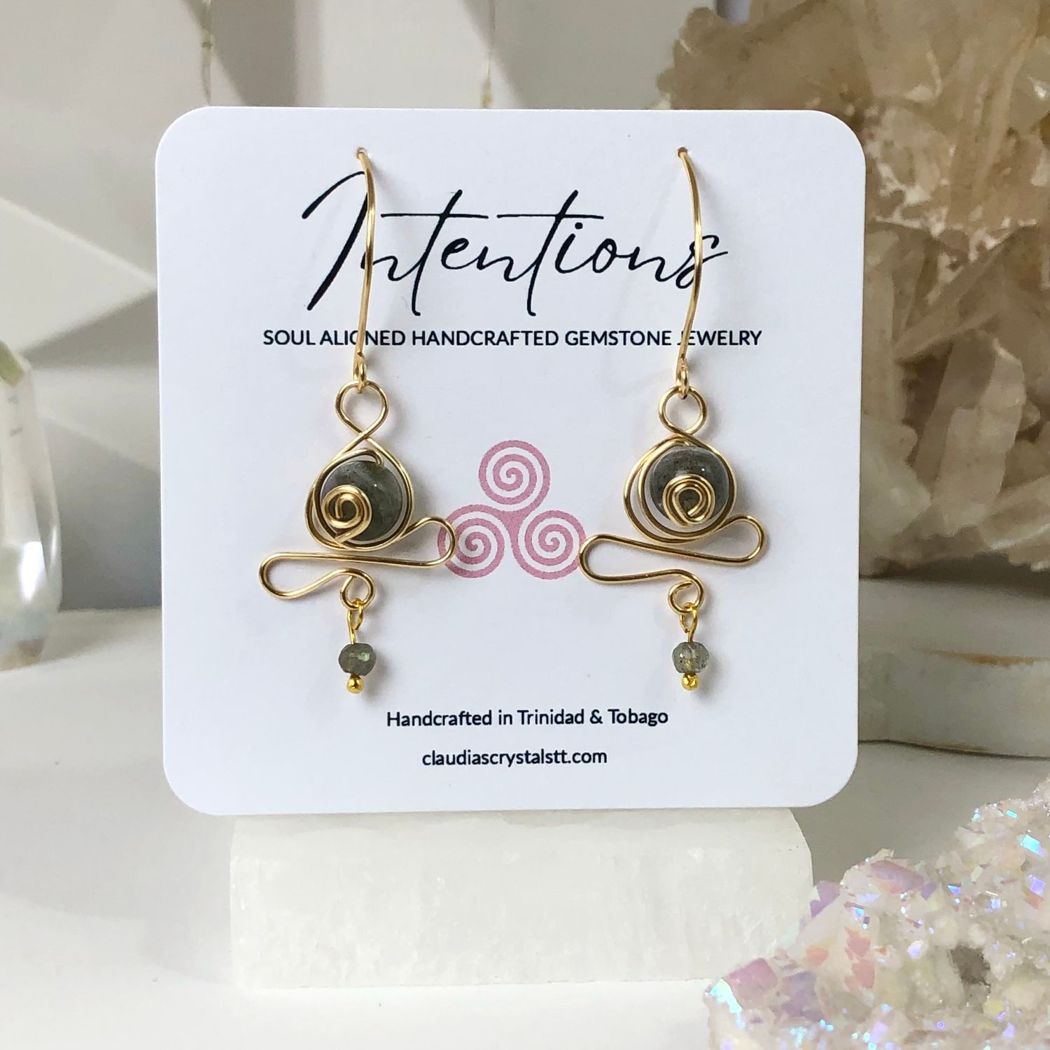 Labradorite Earrings - Goddess Collection