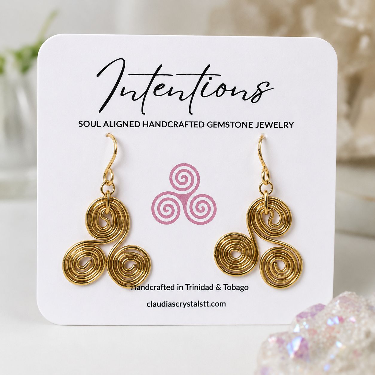 Triskell Earrings - Gold Plated