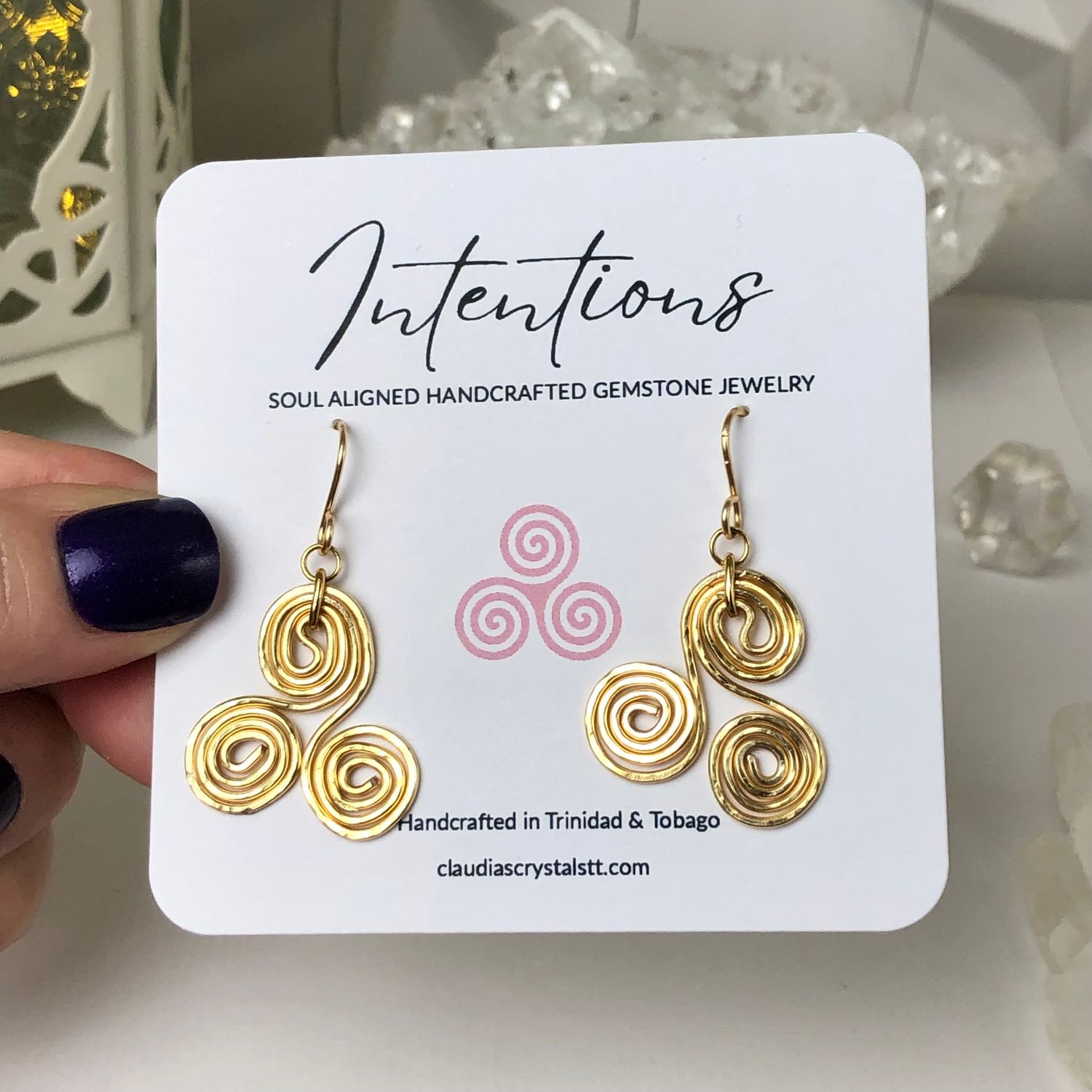 Triskell Earrings - Gold Plated