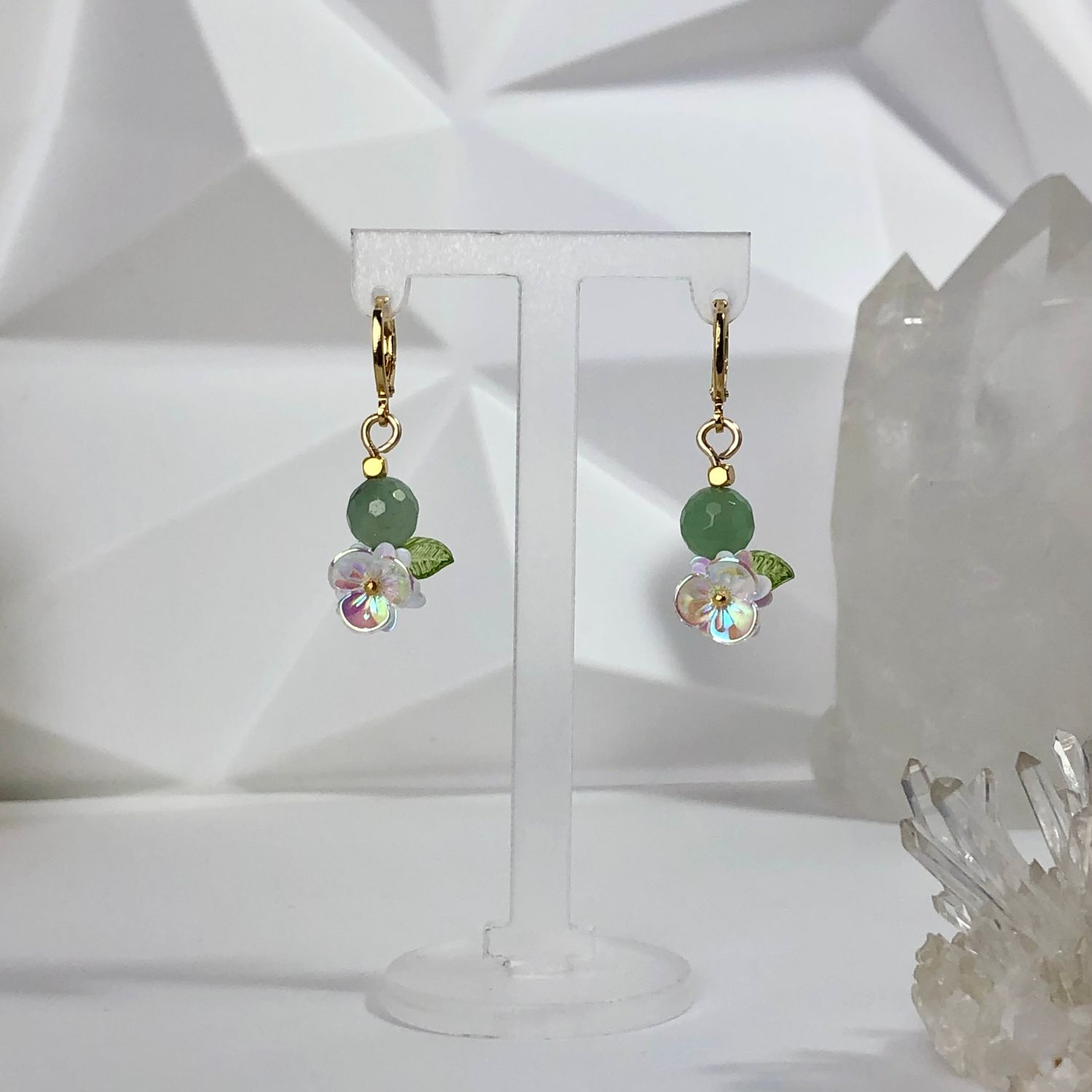 GREEN AVENTURINE - Crystal Therapy Earrings