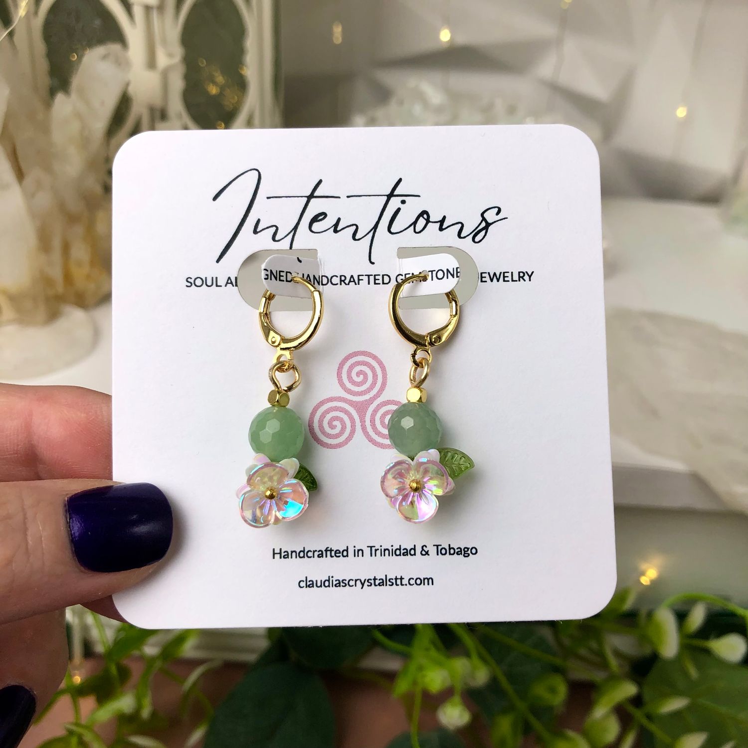 GREEN AVENTURINE - Crystal Therapy Earrings
