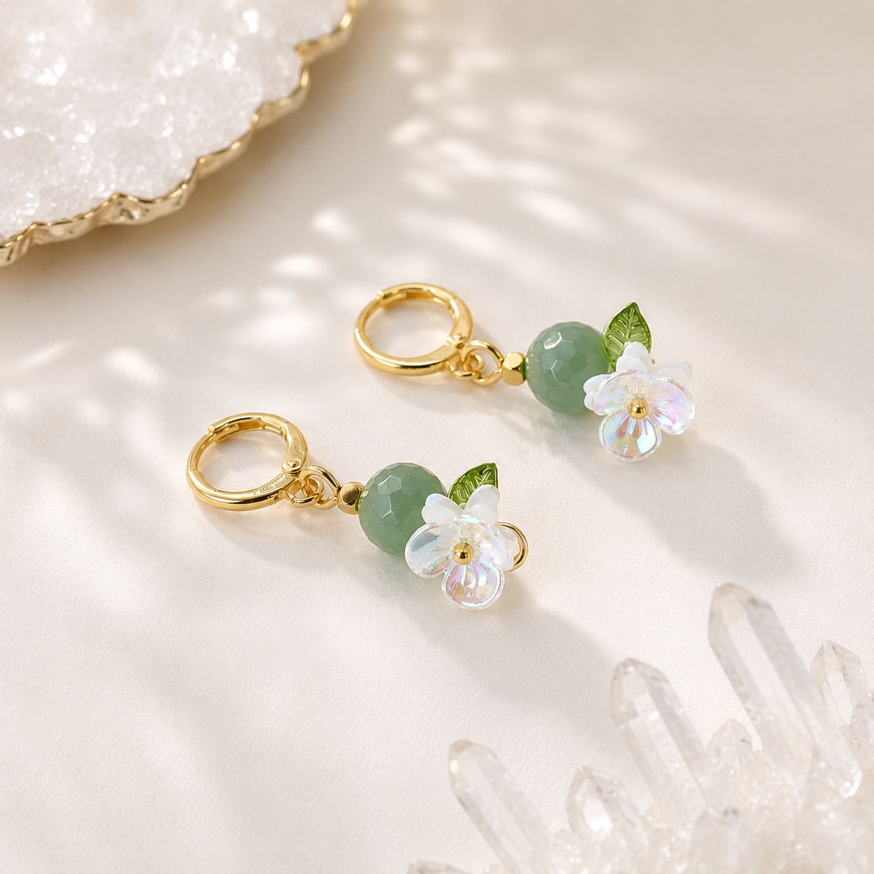 GREEN AVENTURINE - Crystal Therapy Earrings