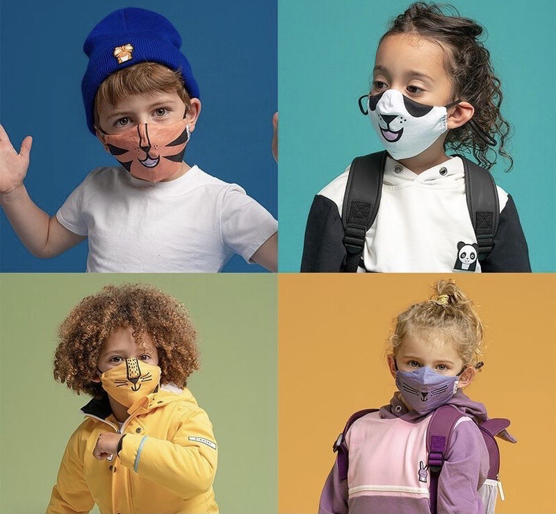 Reusable Kids Face Masks - Set of 4