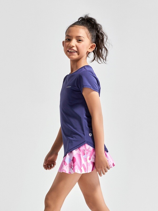 Girl's Lightweight Sports Tee - Patriot Blue
