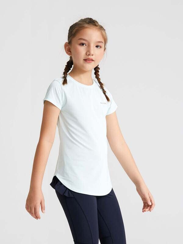 Girl's Lightweight Sports Tee - Blue Glass