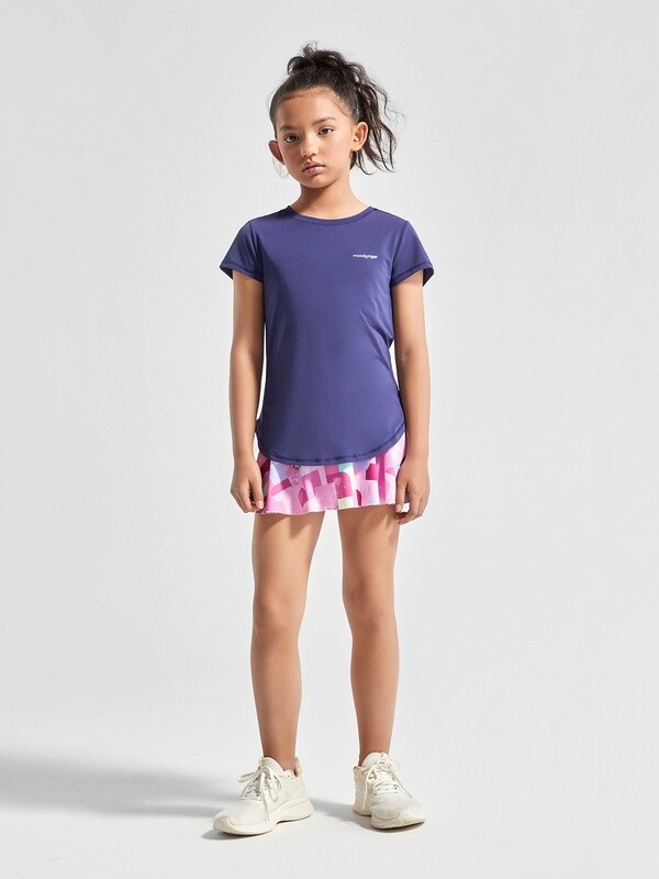 Girl&#39;s Lightweight Sports Tee - Patriot Blue