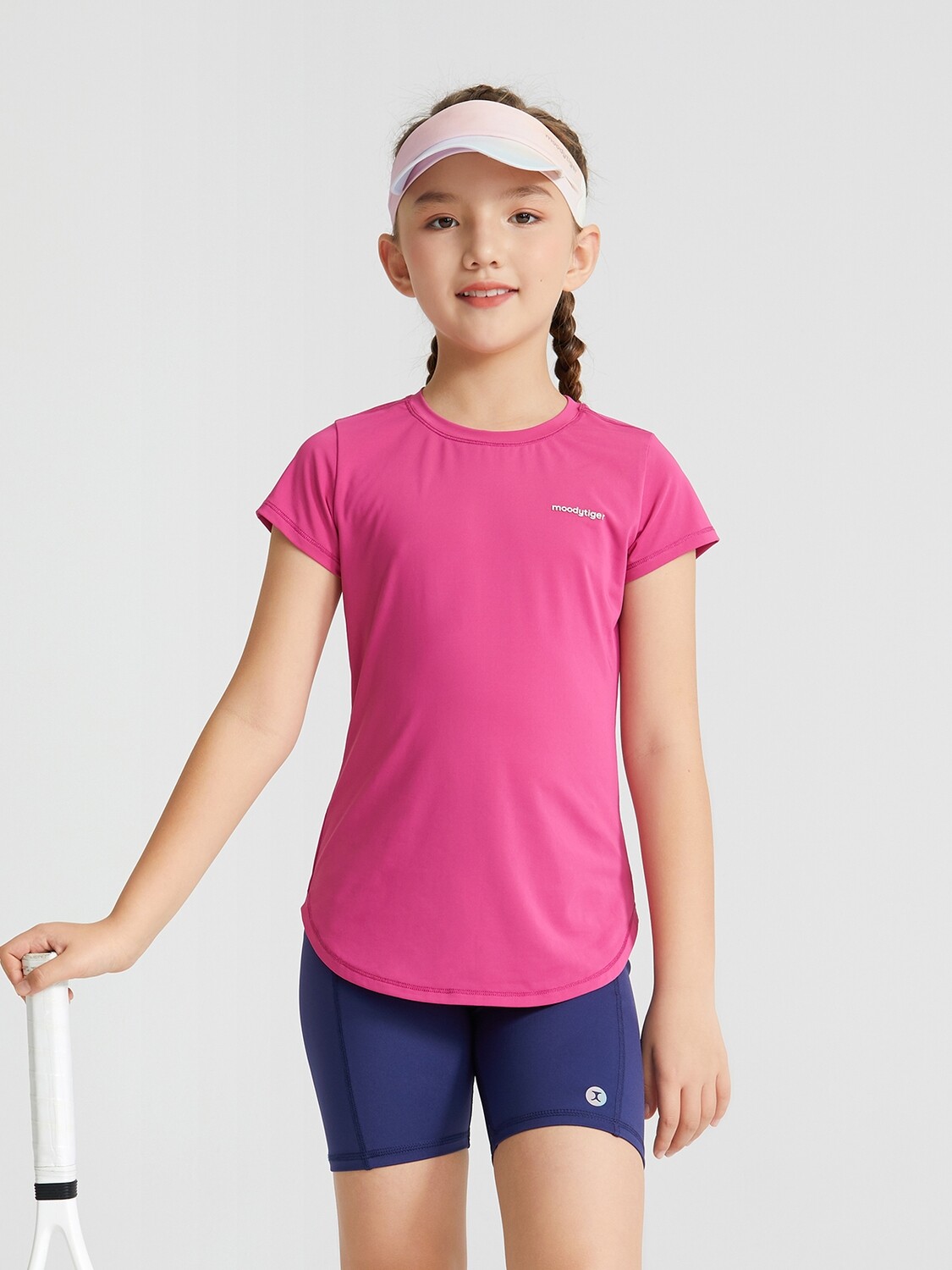 Girl&#39;s Lightweight Sports Tee - Cactus Flower, Size: 4Y