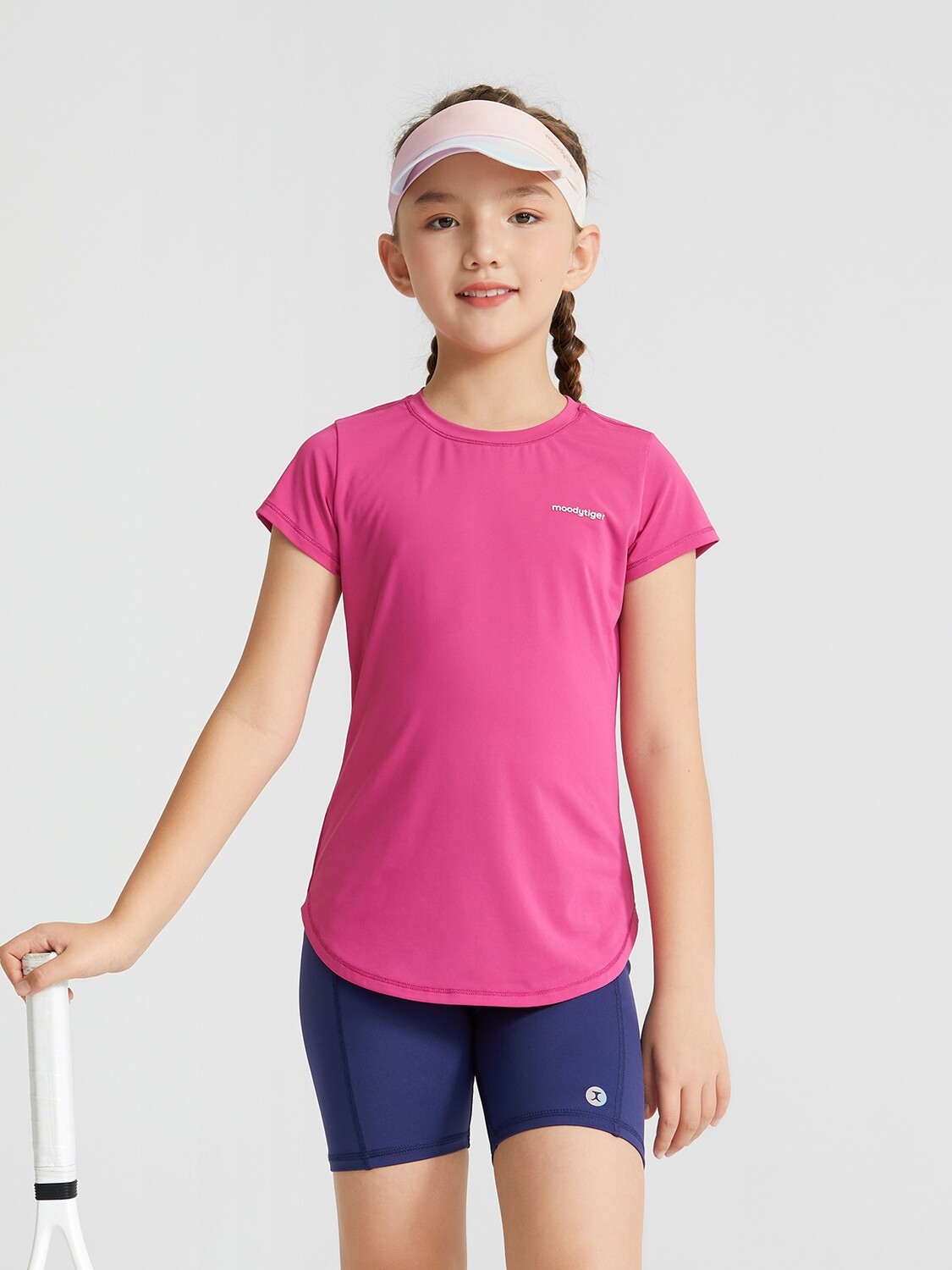 Girl&#39;s Lightweight Sports Tee - Cactus Flower