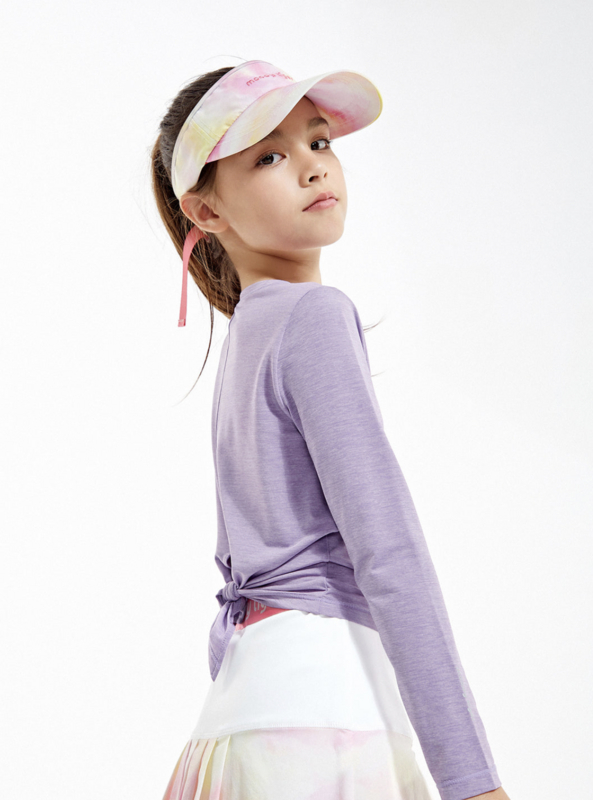 Open Back Long Sleeves - English Lavender