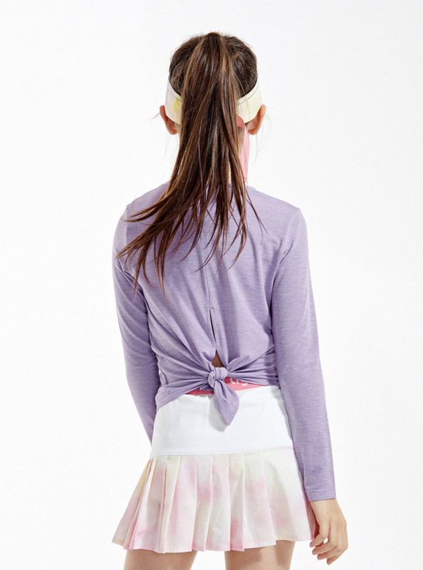 Open Back Long Sleeves - English Lavender