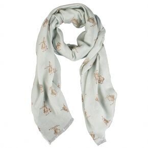Wrendale Hare Scarf- Green