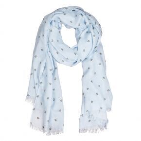 Wrendale Bee Scarf- Blue