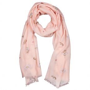 Wrendale &#39;Oops a Daisy&#39; Scarf-Pink