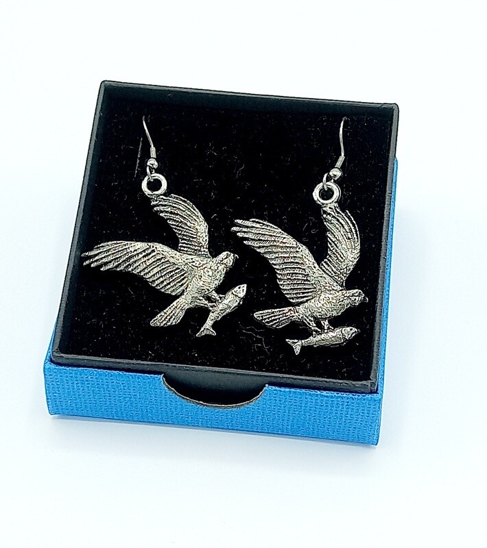 Pewter Osprey Earrings