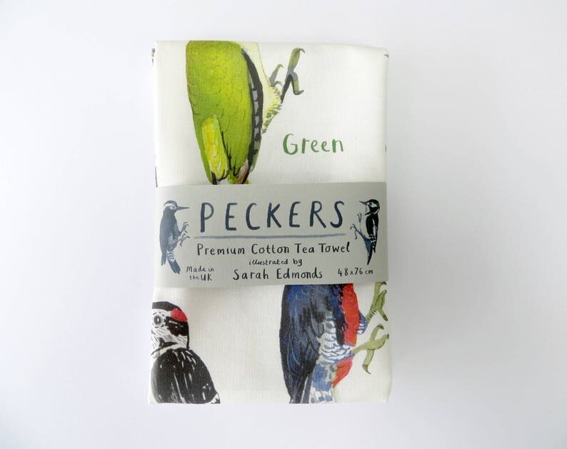 Sarah Edmonds- Peckers Tea Towel