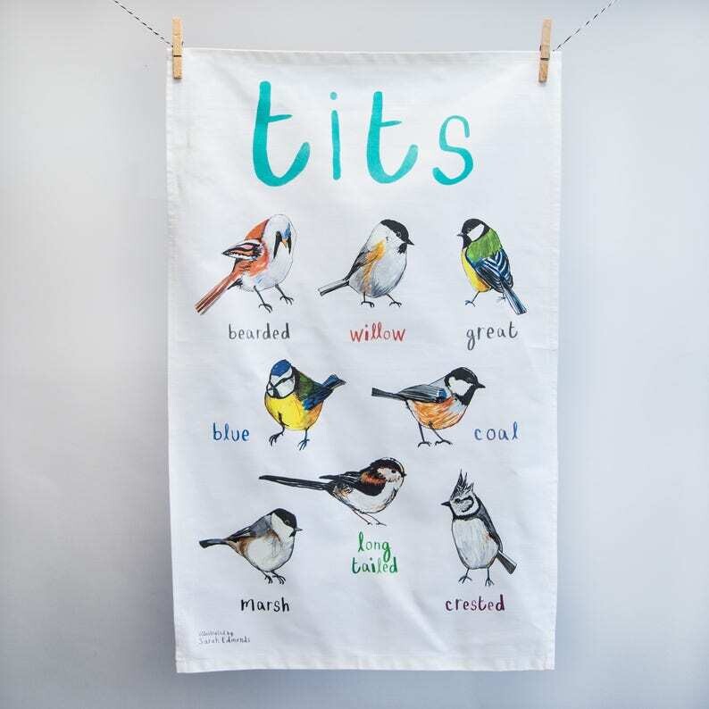 Sarah Edmonds- Tits Tea Towel