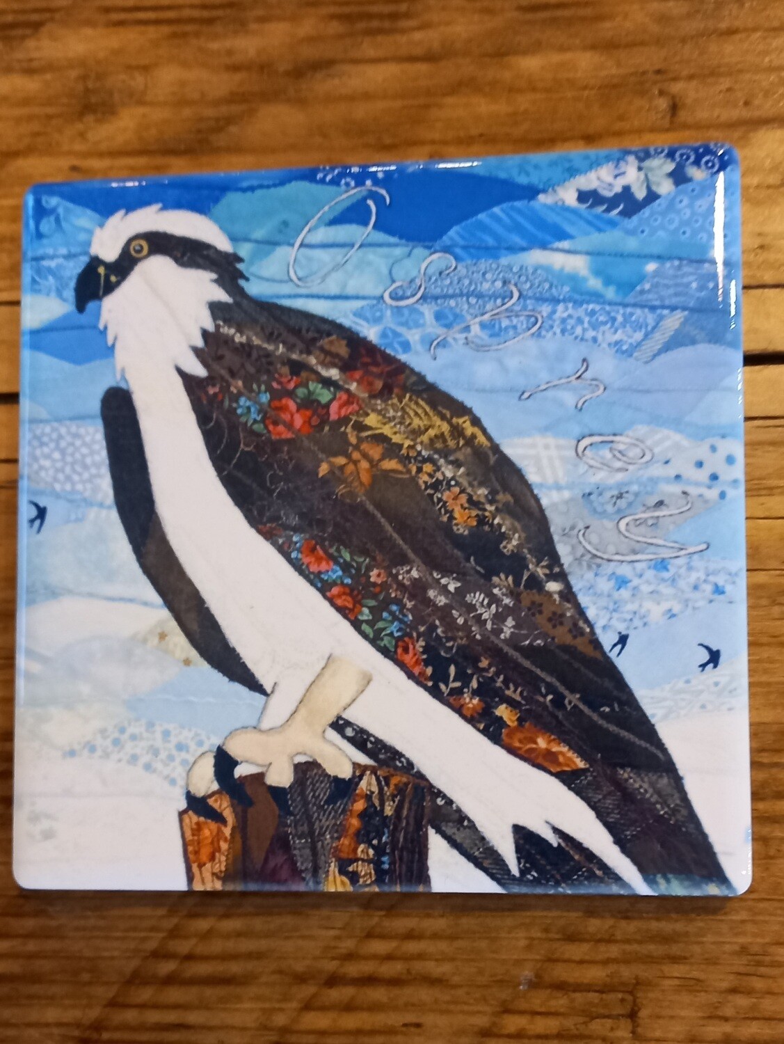 Josie Russell- Ceramic Coaster-Osprey