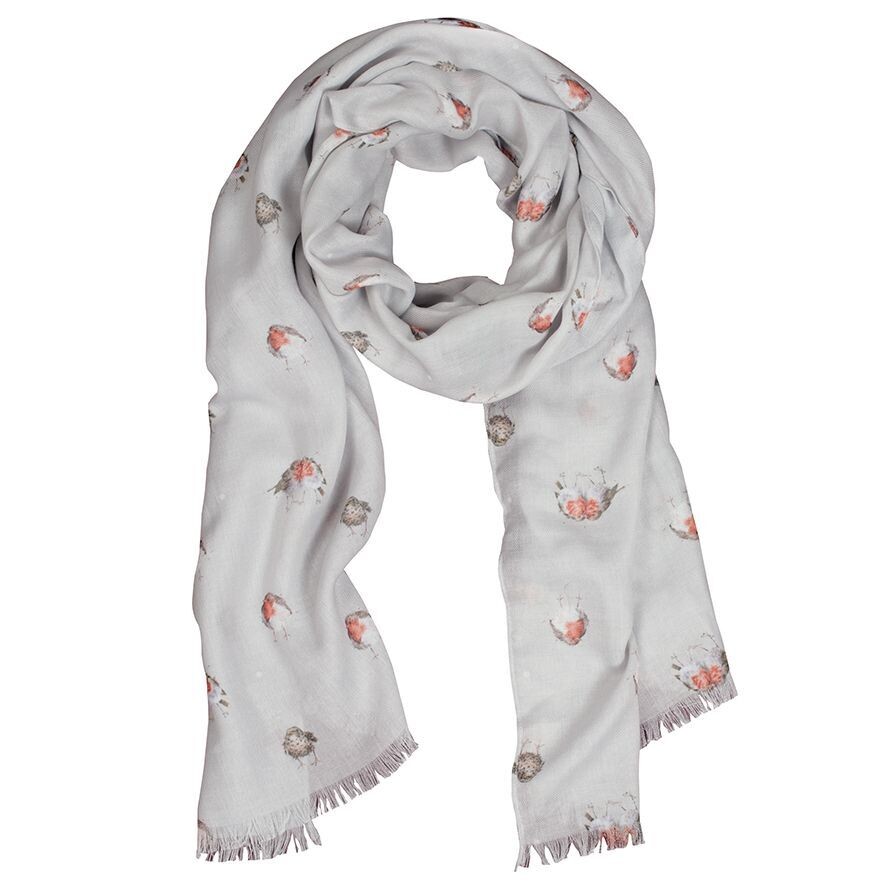 Wrendale &#39;Jolly Robin&#39; Scarf