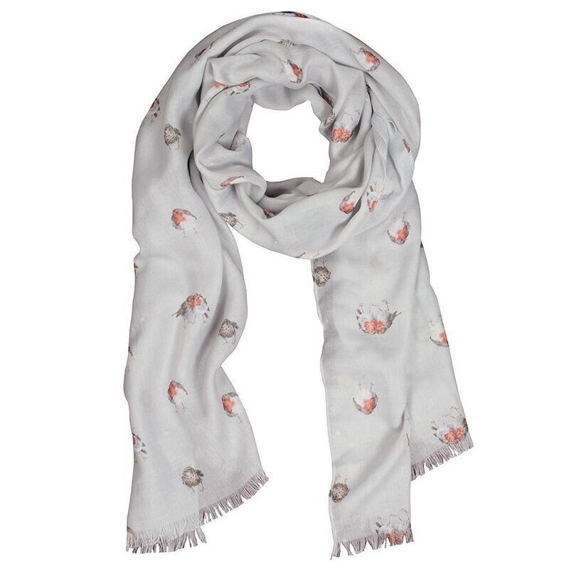 Wrendale &#39;Jolly Robin&#39; Scarf