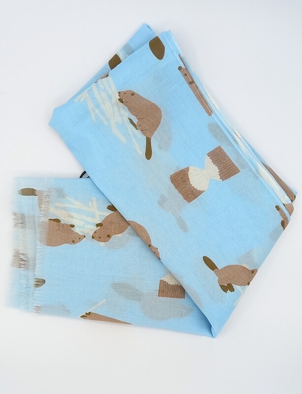 Beaver Print Scarf