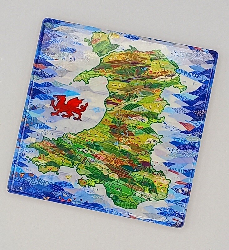 Josie Russell- Cymru-Wales Ceramic Coaster