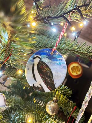 Josie Russell Ceramic Osprey Christmas Decoration