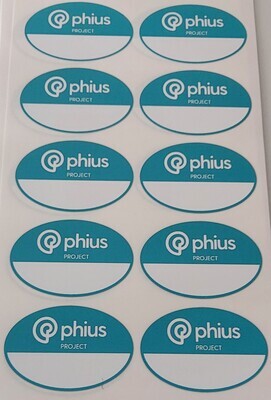 Phius Project Hard Hat Stickers (10 ct.)