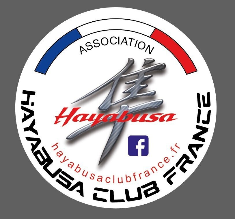 Sticker officiel blanc Hayabusa Club France