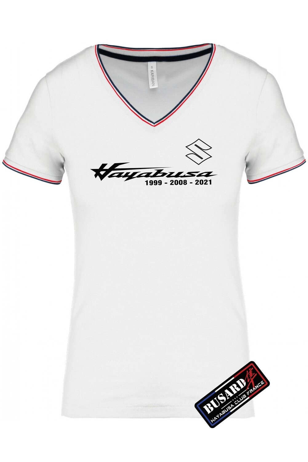 TEE SHIRT HAYABUSA GEN3 1999 2008 2021 FEMME COL V