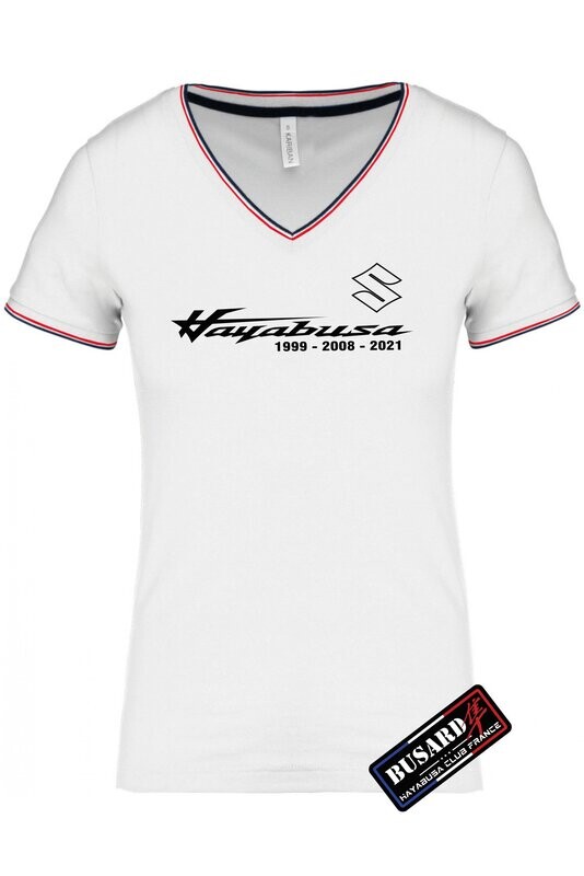 TEE SHIRT HAYABUSA GEN3 1999 2008 2021 FEMME COL V