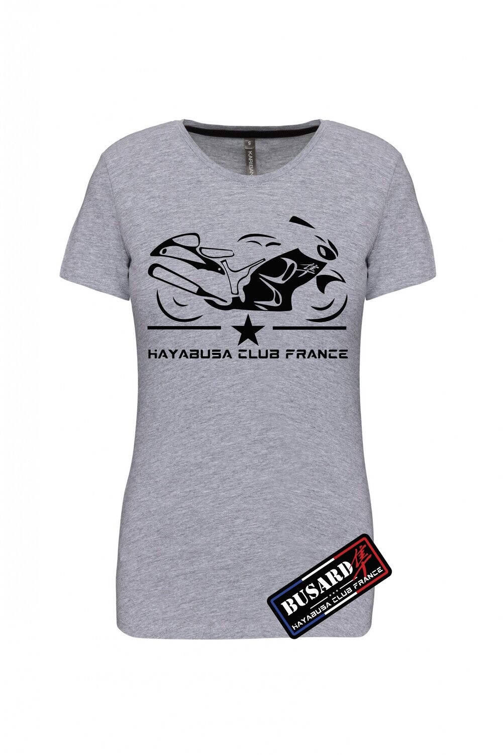 T SHIRT HAYABUSA + HAYABUSA CLUB FRANCE FEMME