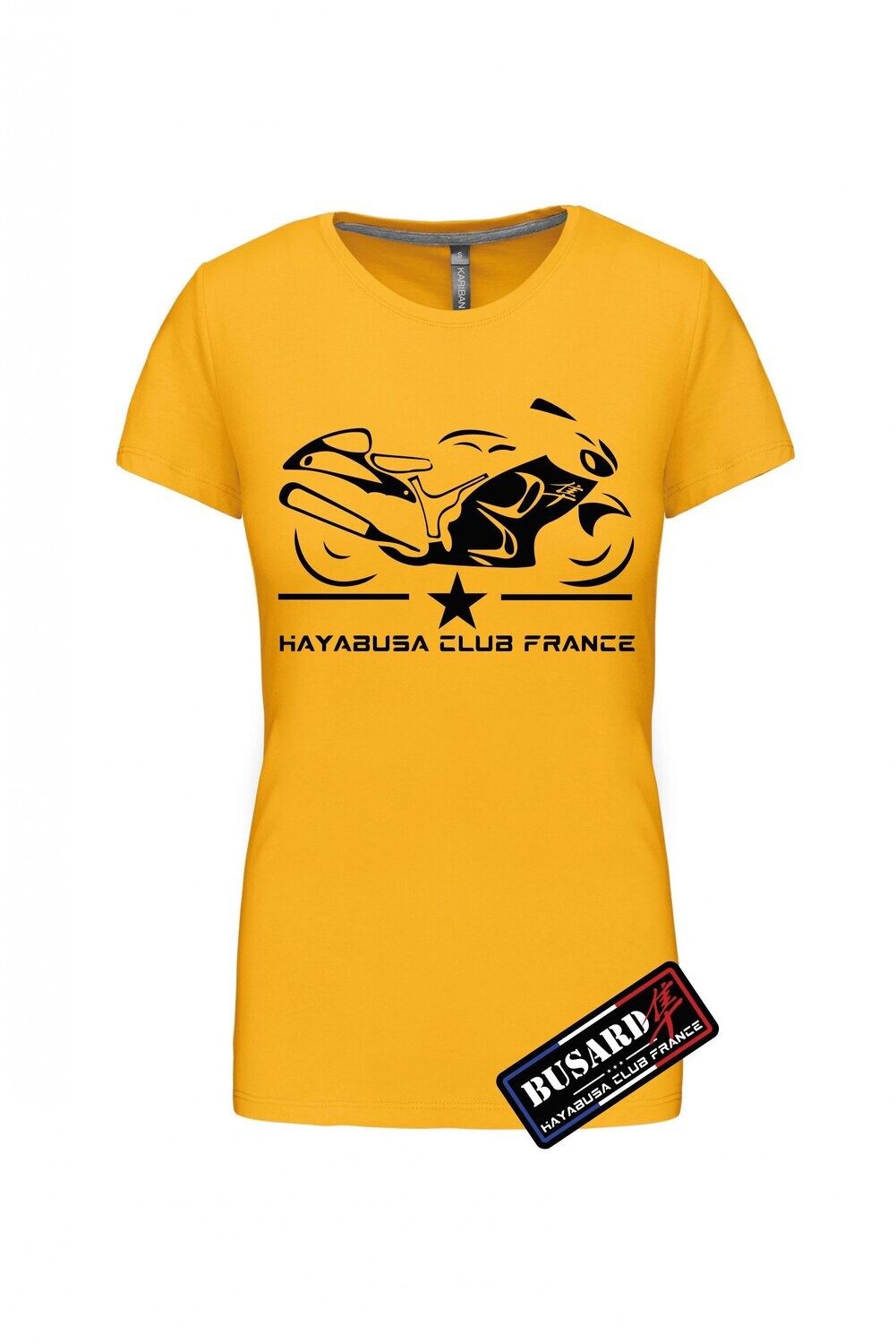 T SHIRT HAYABUSA + HAYABUSA CLUB FRANCE FEMME