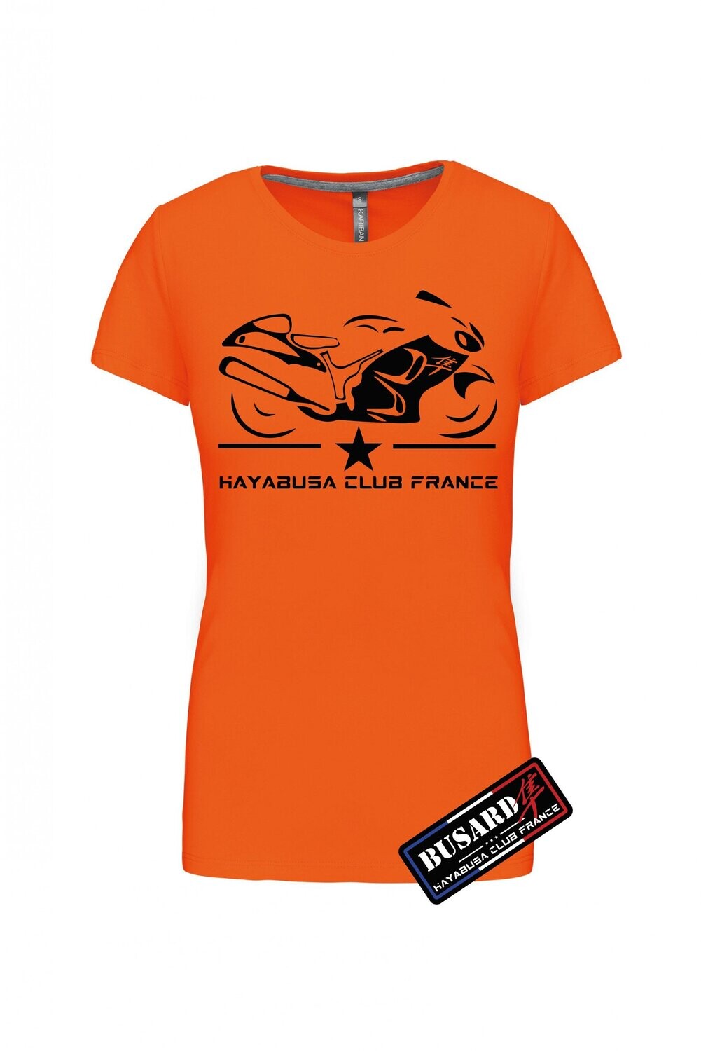 T SHIRT HAYABUSA + HAYABUSA CLUB FRANCE FEMME
