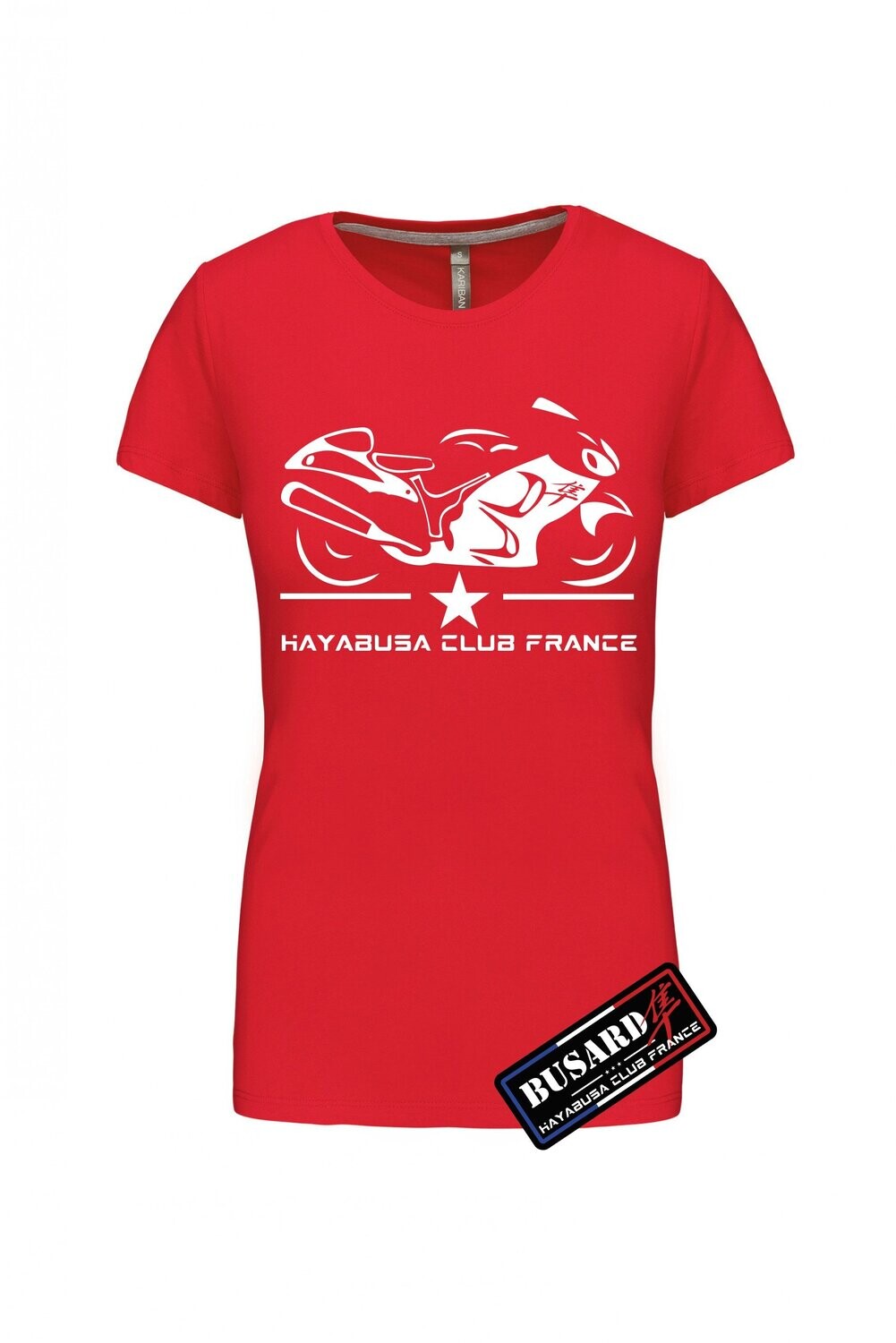 T SHIRT HAYABUSA + HAYABUSA CLUB FRANCE FEMME