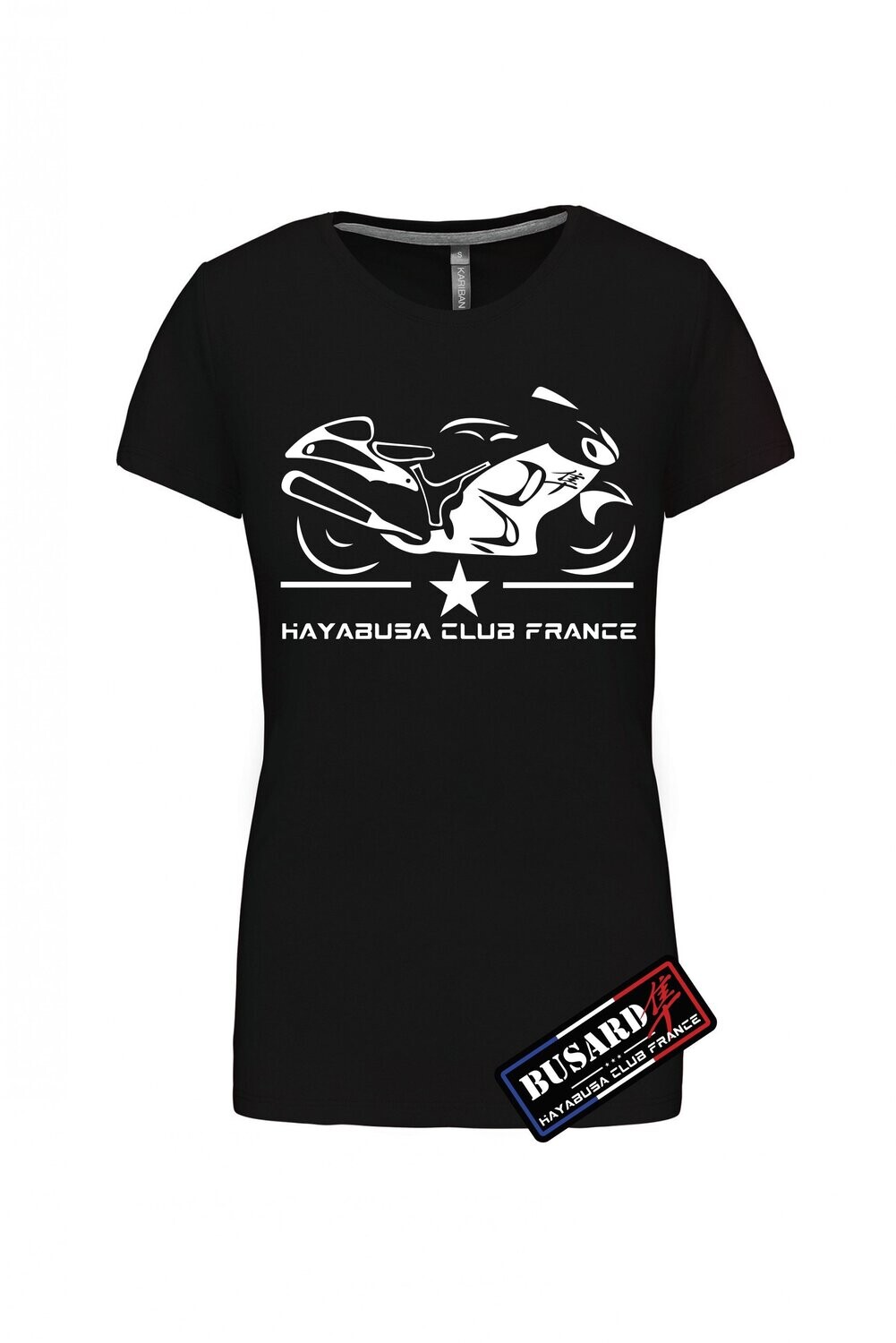 T SHIRT HAYABUSA + HAYABUSA CLUB FRANCE FEMME