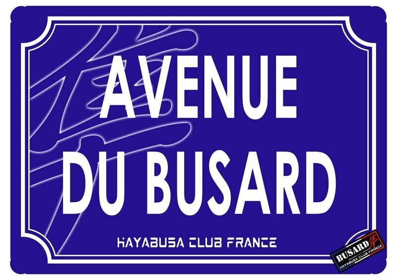 PLAQUE DE RUE AVENUE DU BUSARD