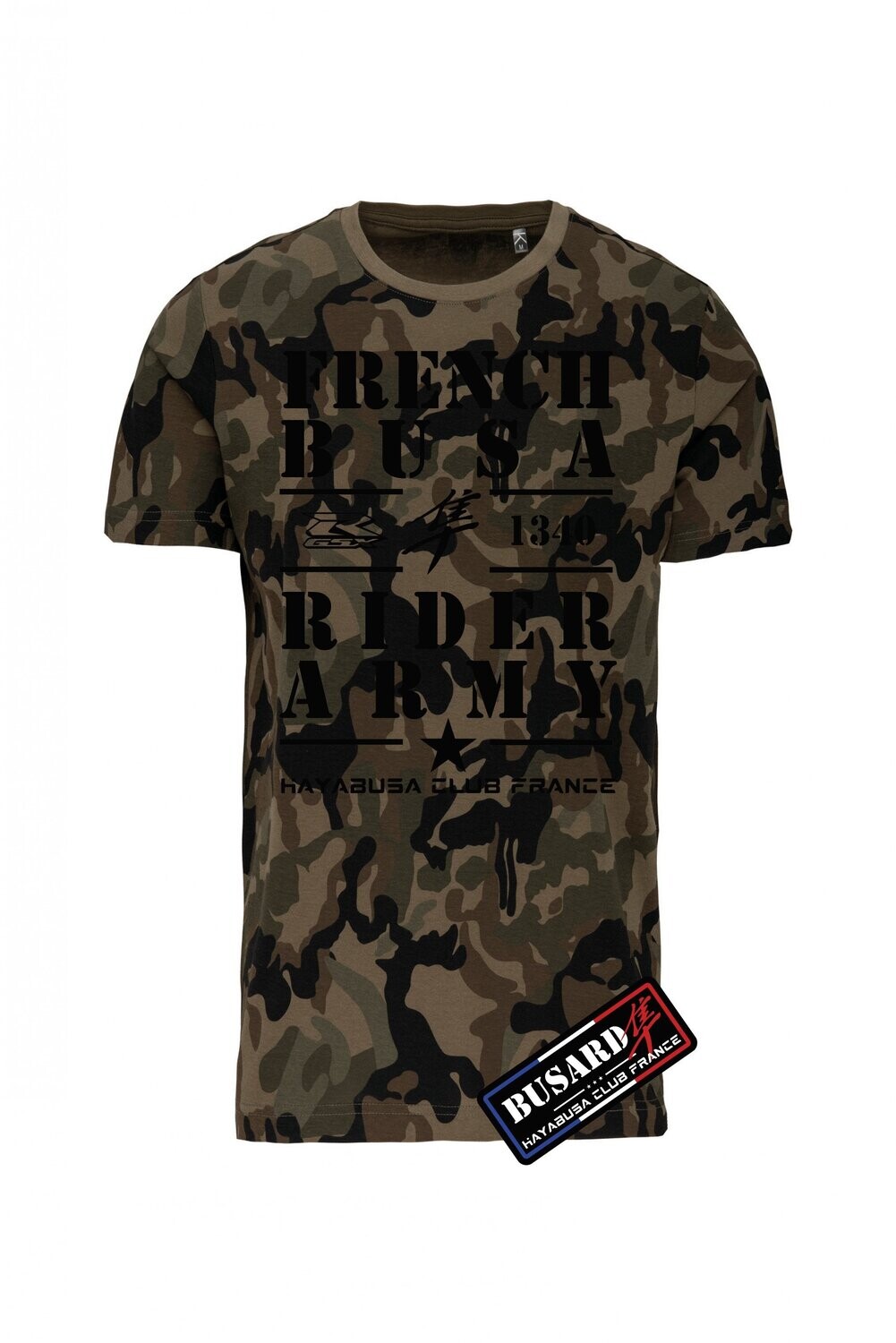 TEE SHIRT CAMOUFLAGE 1340 FRENCH BUSA FEMME