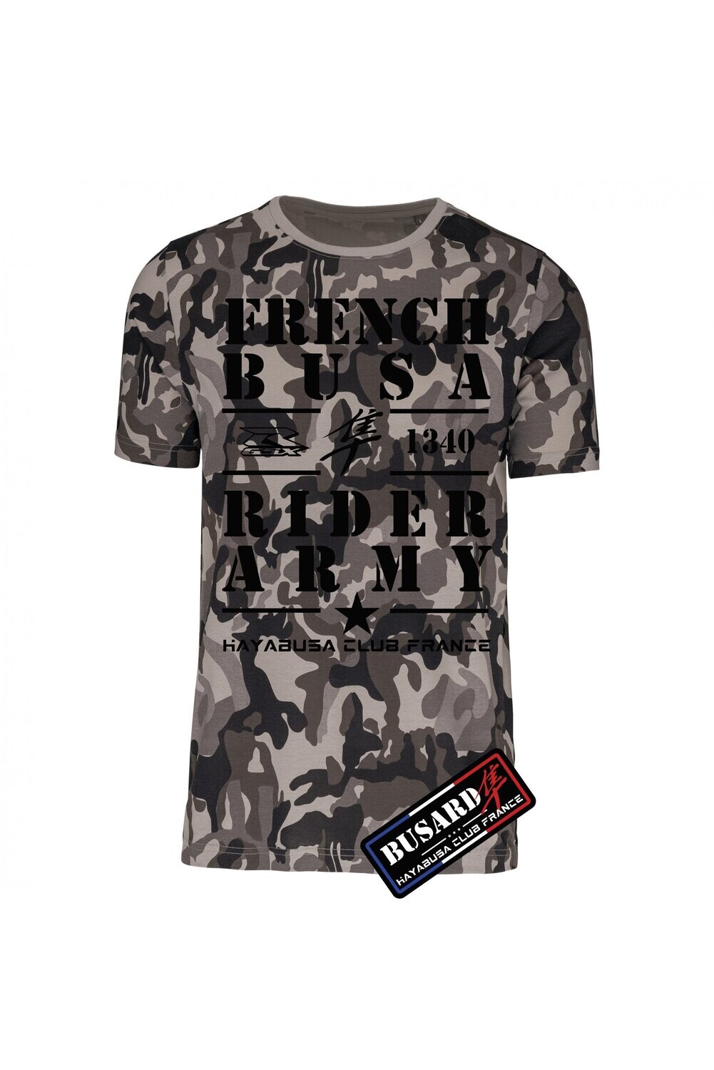TEE SHIRT CAMOUFLAGE 1340 FRENCH BUSA FEMME