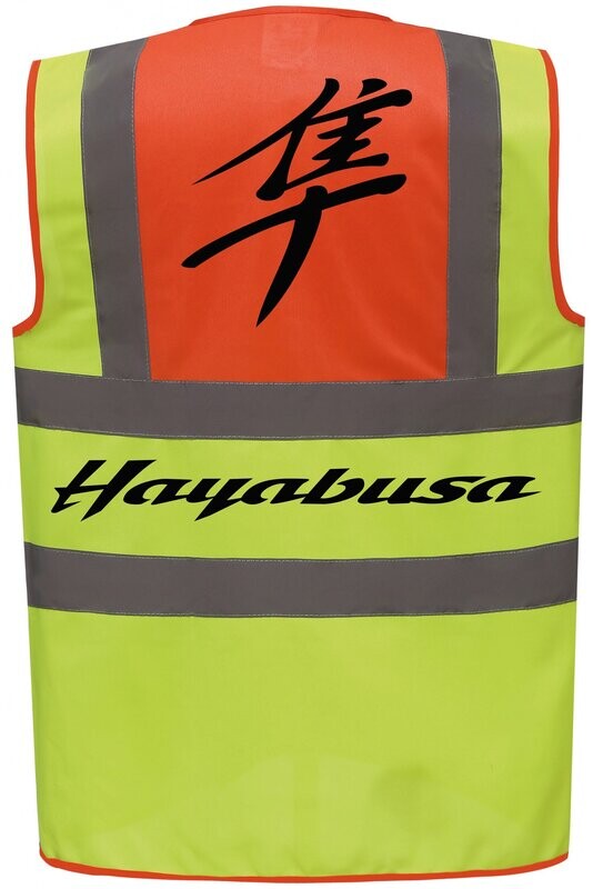 GILET HAUTE VISIBILITE HAYABUSA GEN1 JAUNE/ORANGE GILET HAUTE VISIBILITE HAYABUSA GEN1 JAUNE/ORANGE