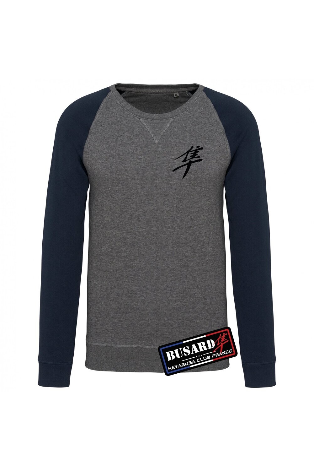 SWEAT-SHIRT BICOLORE GRIS/BLEU FEMME