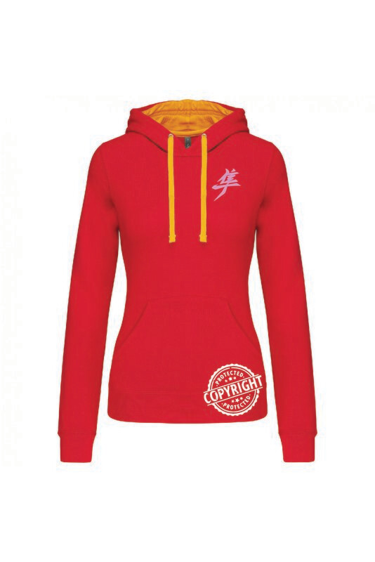 SWEAT SHIRT CAPUCHE CONTRASTEE GEN3 FEMME